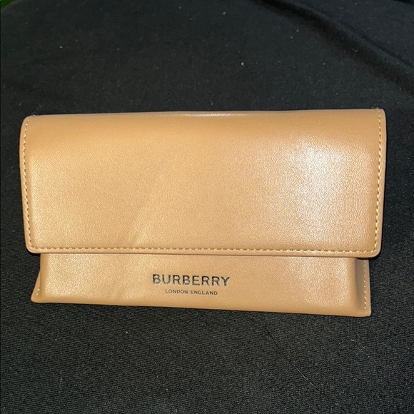 Burberry Accessories - Burberry Tan Leather Sunglass Holder